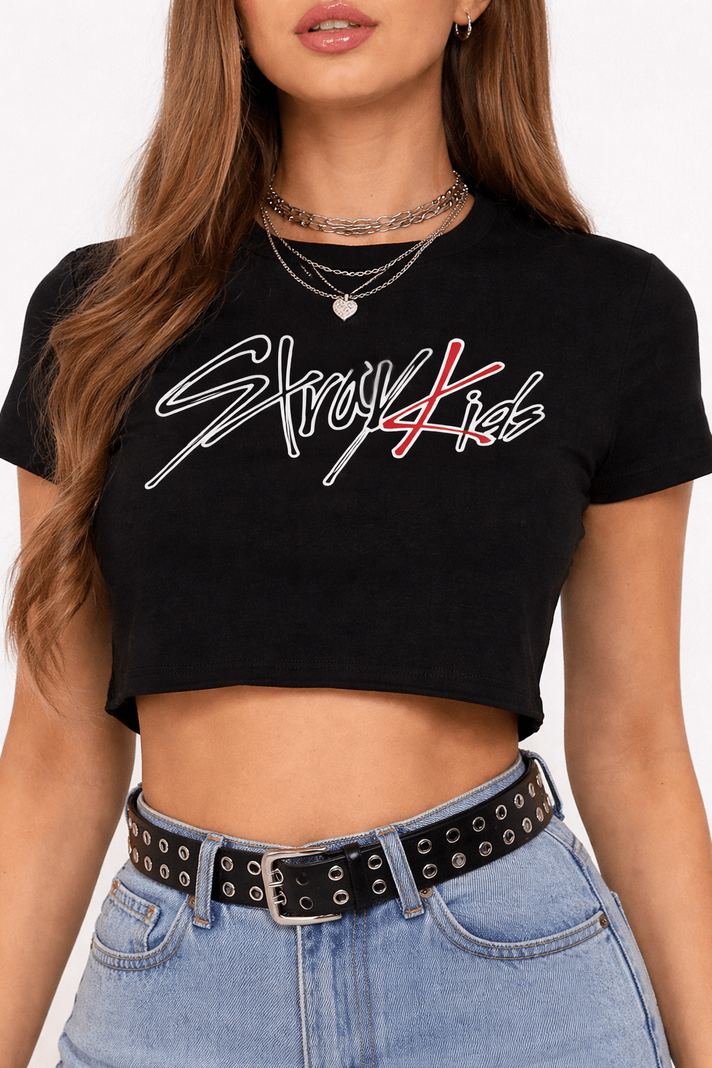 Stray Kids World Tour 2026 Shirt - Iconic SKZ Logo Crop Top - Image 2