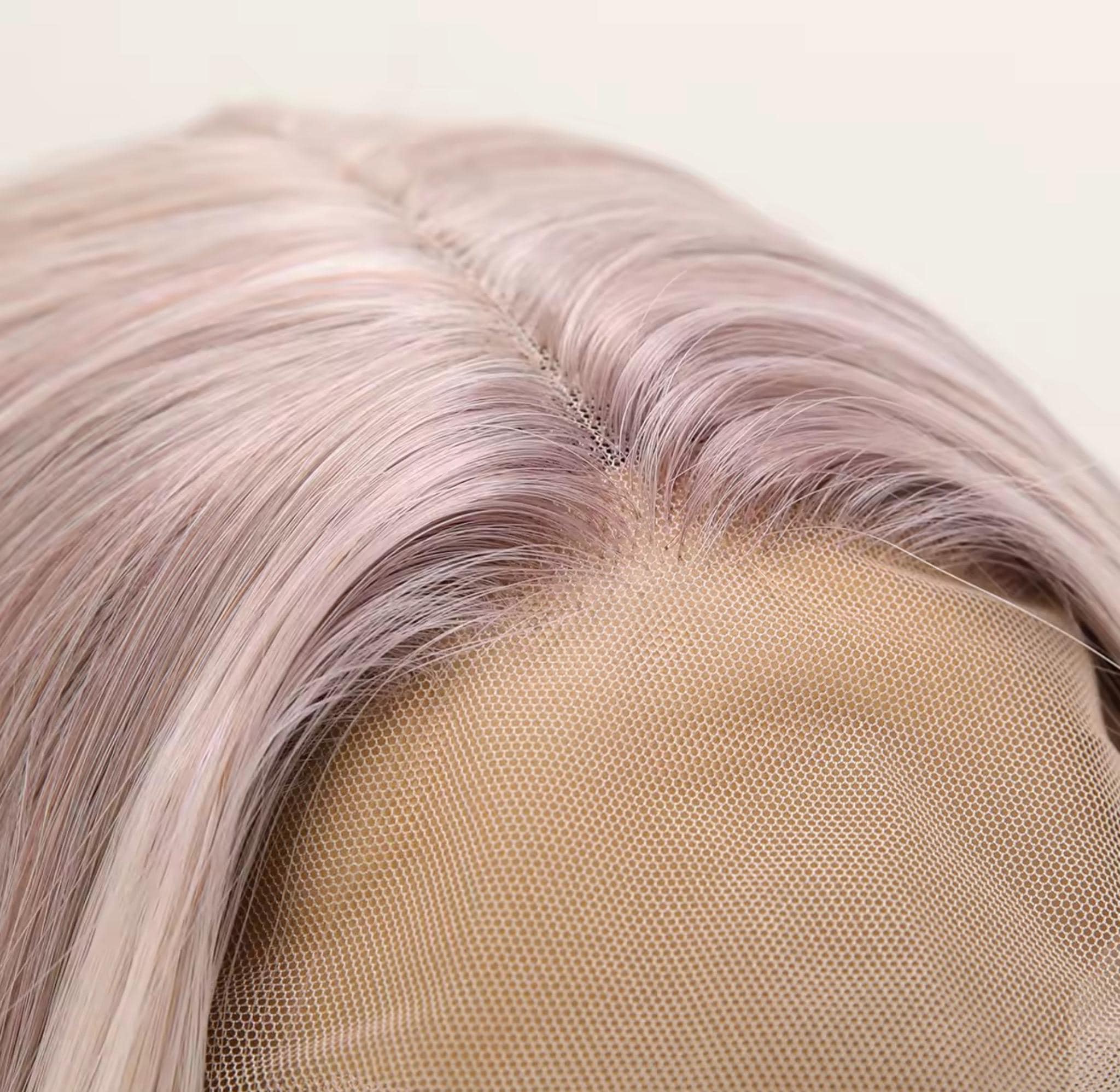 Pastel Purple Blonde Lace Front Wig: 26" Wavy Heat-Resistant Synthetic Hair - Image 2