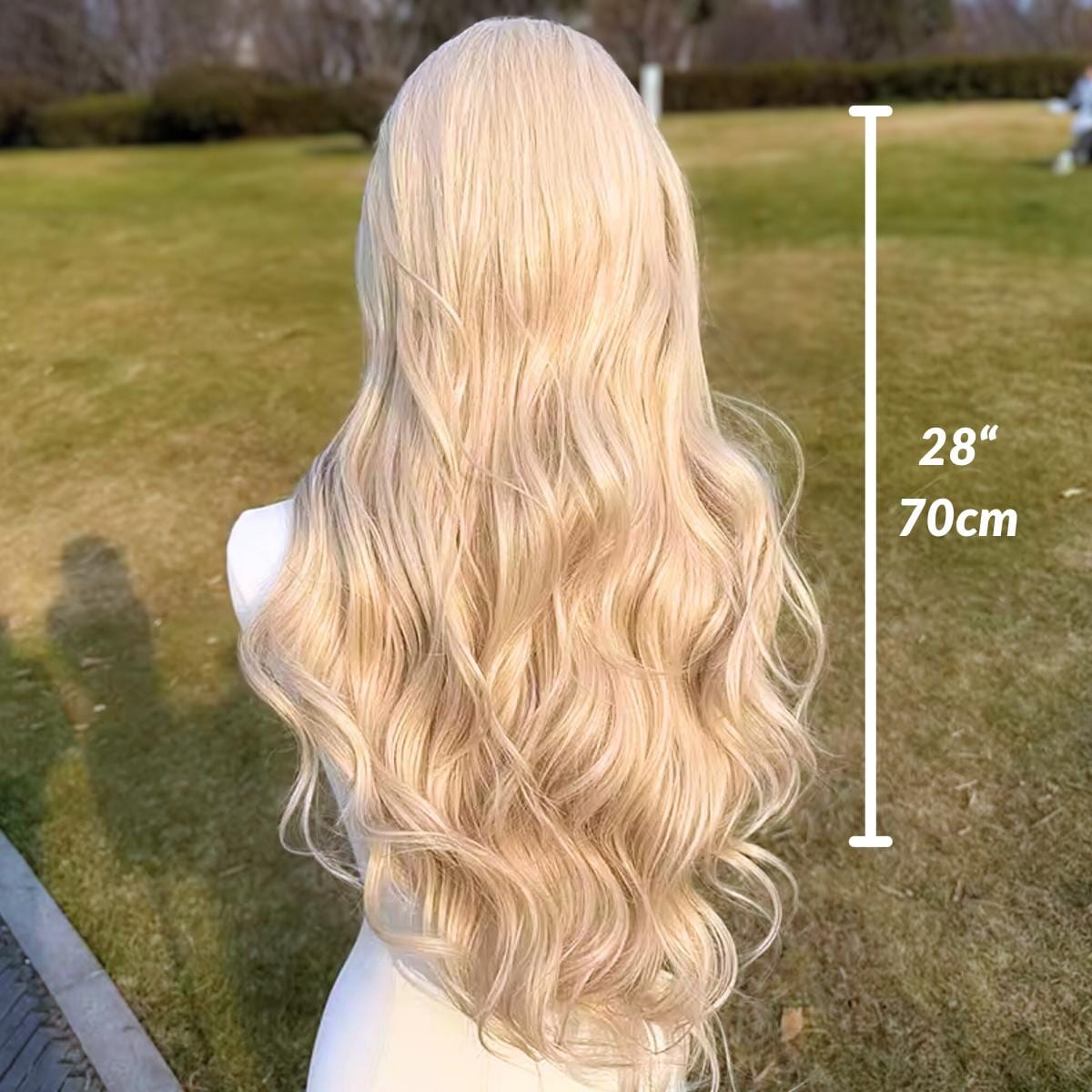 Long Wavy Warm Blonde Wig: HD Lace Front, Heat-Resistant - Image 2